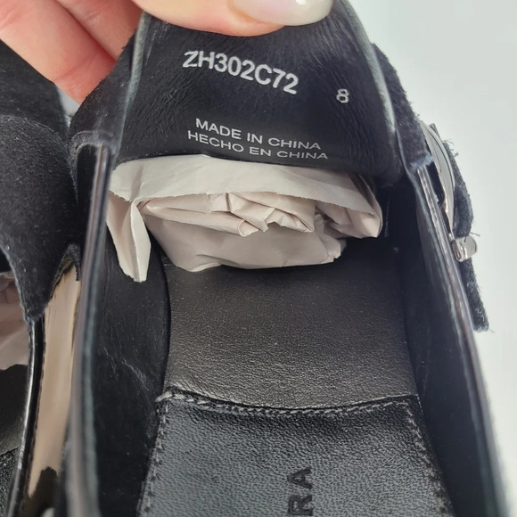 ZANZARA Courbet Cap Toe Casual Slip-on Loafers Oxford black Shoes for Men size 8 - Picture 10 of 14